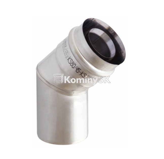 Koleno T-45 nerezové pre turbo komín