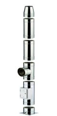 Trojvrstvový nerezový komínový system