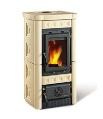 Krbové kachle ma drevo Nordica Gaia Krémové