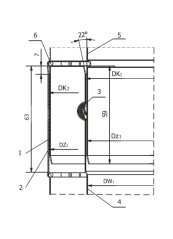 Výkres spojenia komínovej rúry TURBO