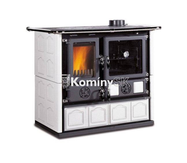 Šporák Nordica Extraflame Rosa Maiolica biely