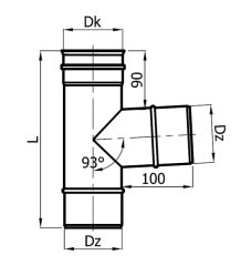 Napojenie sopúcha T93 rozmery