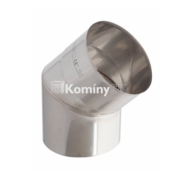 Nerezové koleno do komína 45 stupňov Nerezové koleno do komína 45 stupňov
