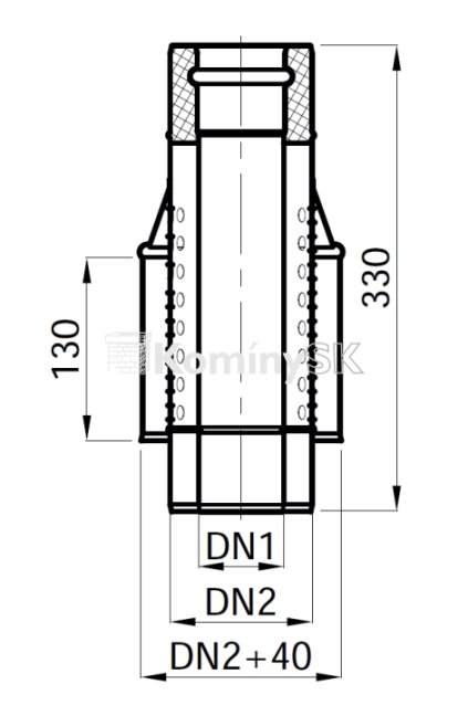 Výkres nasávanie prívod vzduchu TURBO komína