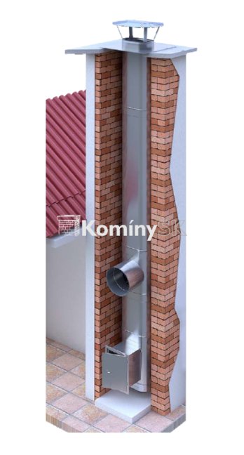 Oválny nerezový komín Oválny nerezový komín