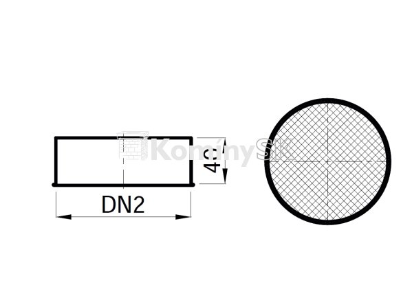 Záslepka sitko externého prívodu vzduchu Záslepka sitko externého prívodu vzduchu
