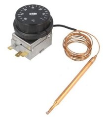 Termostat pre krbové ventilátory