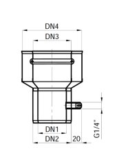 Redukcia s meraním pre turbo komín