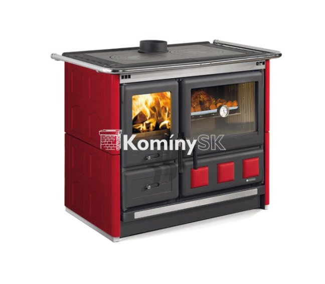 Nordica šporák Rosa Maiolica bordový