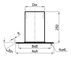 Krycia doska pretlakový komín