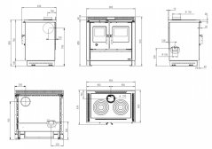 Rozmery šporák Padova