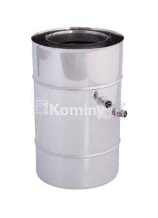 2 x kondenzačná miska v spalinovom a vzduchovom prieduchu, nerez 1.4404/0,5 mm - Priemer komínovej vložky: 100 mm