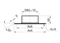 Výkres krycia nerezová doska